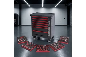 Heavy Duty 30 Inch 7-Drawer Lockable Tool Cabinet with 319 Pieces Hand Tool Set for Garage Auto Repair Workshop OEM ODM Support