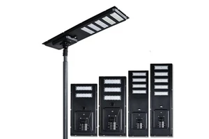 All In One Wireless Solar LED Street Lamp Aluminum Body With PC Lens IP65 Rating For Road Lighting