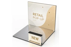 YZ Display Illuminated ODM Light Box Exhibition Booth For Shopping Center Booth