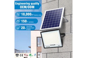 Fast Shipping OEM ODM Aluminum IP66 40W 50W 100W 200W 300W Floodlight Outdoor Garden LED Solar Flood Light