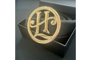 Custom Big 3D Logo Silver Metal Belt Buckle Western Style Alloy & Steel For Men's Leather Belts