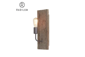 Industrial Wall Sconce Wood Metal Retro Wabi-Sabi Bar Aisle Light Creative Homestay Cafe Decor Cross-Border Edison Wall Lamp