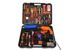 Household Hardware Tool Set Electrician Auto Repair Tool Box Multi-function Repair Combination Tool Kit Wholesale