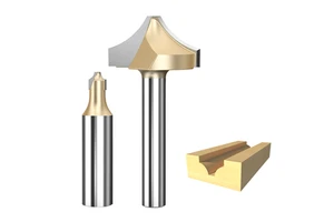 Tideway 1/2 Wood Cnc Router Bit Tools Carbide Tip For Engraving And Carving End Mill Carbide LC04010404