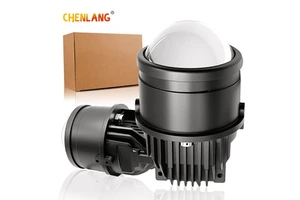 Chenlang 110W 11000LM Three Color LED Fog Driving Lights 3 Inch Bi LED Laser Projector Fog Light H9 H8 H11 Led Fog Lamp for Cars