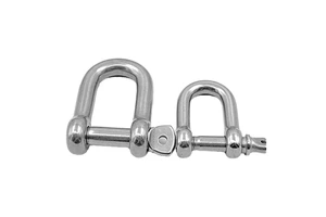 High Quality D-Shackle Carbon Steel Galvanized Heavy Industry Use 100 lb Load Capacity 105mm Diameter Direct Sales Manufacturer