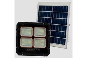 Solar Flood Light LED 100W 5000K IP65 Outdoor Garden Lighting Surface Mounted Aluminum Body