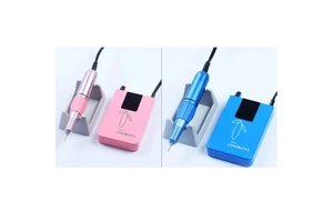 Dental Small Portable Brush Nail Micro Motor Pick and Blue Color with Handpiece