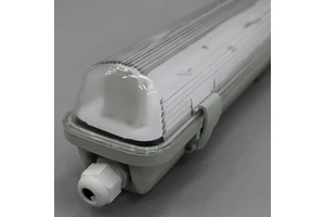 T6 Three-Proof Emergency Waterproof LED Lamp 1.2m Single Tube AR111 Base IP33 All-Plastic Double Bracket Kit