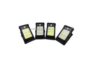 Clip-On Solar Wall Light with Motion Sensor Outdoor Patio Study Light Auto-On at Night Solar Lamp