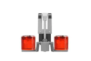 Easy Installation Solar LED Warning Flash Light IP65 Waterproof Strobe Lamp ABS Plastic High-Intensity Prismatic Warning Traffic