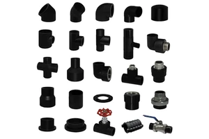 REHOME Various PE100 Plastic HDPE Pipe Fittings 20mm Polyethylene Socket Fusion Equal Tee 3 Way Elbow Smooth High Pressure