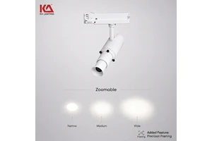 45 Degree Fixed Focus LED Contour Projector, Sharp Beam Profile Spotlight for Museum Art Lighting 20W
