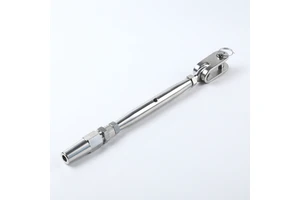Stainless Steel 316 Cable Hardware Swageless Pipe Turnbuckle With Leg Screw Jaw Swage Terminal