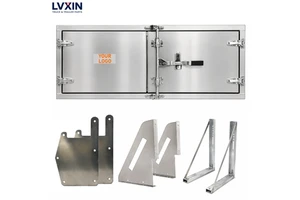 Factory Direct Supplier Wholesale 24 X 24 X 60 Heavy Duty Aluminum Truck Tool Boxes For Bed With Paddle Lock