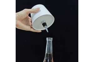 Rechargeable LED Bottle Lamp Wireless 3 Color Touch Dimmable Wine Bottle Light for Bar