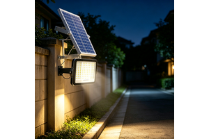 Durable Waterproof Solar Flood Lights Outdoor 100W 200W Led for Garden Courtyard and Security Lighting No Wiring Needed