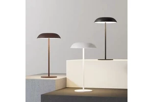 Rechargeable Touch Desk Lamp with Eye Protection Dome Metal Shade for Bedroom Bedside Restaurant Bar Atmosphere Light Decoration