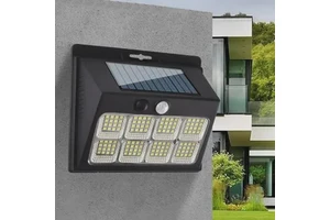 New Outdoor IP44 Rated LED Solar Street Light Body Induction Lamp with ABS Body for Garden Courtyard Wall Enclosure Home Use