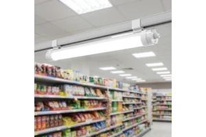 Tri Proof Light 2ft 3ft 4ft Power Adjustable Led Linear Light 140lm/w Linkable IP66 Tri-proof Waterproof Ceiling Light