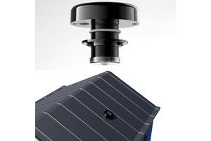 Solar Roof Light Solar Storage Shed Lights with PIR Motion Sensor for Outdoor Storage Shed