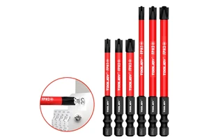 Electrician Cross and Flatted Screwdriver Bits S2 Steel High Torque for Panel Screws