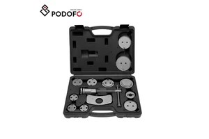 Podofo 13pcs Professional Front/Rear Disc Brake Caliper Tool Set Wind Back Tool Kit Plastic Repair Tools Vehicle Repair Tools