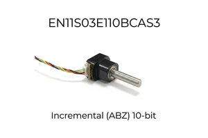 11mm 10-bit High Resolution Incremental Rotary Encoder 1024 PPR ABZ Output 5V Magnetic Encoder