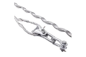 Power Pole Guy Wire Anchors Preformed Deadend Guy Grip Clamps with Thimble Ball Eye U Shackle for ADSS and FTTH Cables