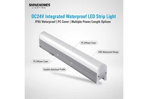 DC24V/48CM LED Outdoor Linear Lights IP65 Waterproof RGB Colorful Contour Lighting for Building Outline & Channel Lighting