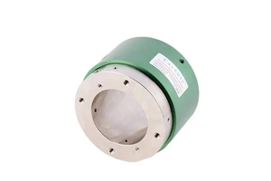 2-Passage Air Rotary Joint with Large 80mm Through-Bore, 360° Swivel, G1/8" Interface, 8-10mm Hose, 1MPa