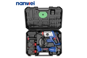 Professional High-performance Tool Kit 2PCS Lithium-ion Angle Grinder Cutting Machine and Hammer Drill