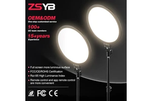 Professional Led Video Light 24W Round Panel Light Video Studio Led Lighting For Live Streaming Youtube Led Fill Light