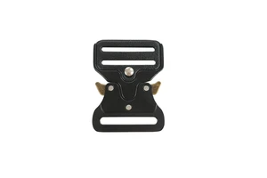 Black Custom 40mm Zinc-alloy Tactical Buckle Adjustable Metal Quick Release Belt Buckle