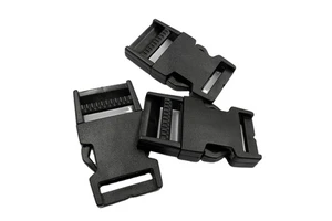 Black Single Adjust Release Buckles Plastic Side Release 25MM Buckles Black Adjustable Buckles