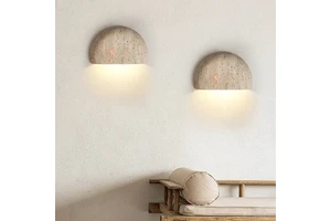 Medieval Wabi Sabi Niche LED Lamp for Living Room Corridor Homestay Coffee Shop Atmosphere Bedroom Bedside Wall Light-Recessed