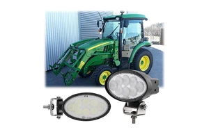 5.5" Oval Led Work Light With Swivel Bottom Bracket 40W Spot/Flood Beam Led Working Lights