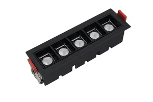 5W 10W 20W 30W Square Indoor Wall WaSher COB Grille Lamp Linear Led Spot Light for Home Office Hotel Villa