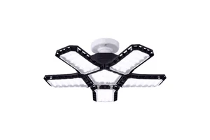 Practical Hot Sale 80W High Power Garage Workshop Lamp Hexagon Led Foldable 5 Adjustable Panels Car Shop Lights