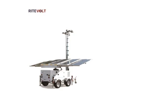 Tower Lighting High Mast Solar Led Integrated Street Light Telescopic Antenna Trailer