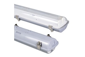 Industrial Waterproof Radar Sensing Tri-Proof Lamp-Adjustable Design 5-Year Warranty Integrated Emergency System Stable CRI 80