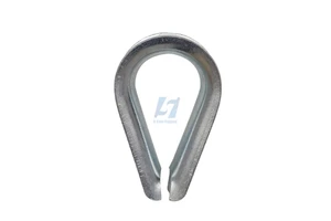 Supplier DIN6899B Wire Rope Thimbles Steel or Stainless Steel Rigging Hardware Cable Thimble in Bag Packaging