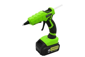 18V Lithium Battery Powered Single Temperature DIY Cordless Hot Melt Adhesive Glue Gun with 40W 7MM Glue Stick for Home Repair