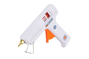 Adjustable Temperature 110W Battery Powered DIY Hot Melt Glue Gun 2.5mm Diameter White Dispenser CE Certified High Melting