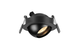 Open Hole 75mm Dimmable Narrow Beam Angle Zoomable 7W RA>90 COB LED Downlight for Hotel Restaurant Residential Lighting