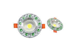 Factory Price Hot Selling LED Crystal Spotlight, Household Living Room LED Embedded Color Ceiling Hole Light