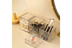 Dynamic Water Ripple LED Crystal Cube Lamp RGB Aurora Night Light For Bedroom Desk Table Decorative Atmosphere