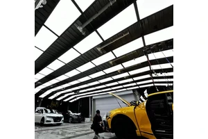 CE Car Wash Garage Car Detailing LED Panel Light Room Hexagonal Light Ceiling Detailing Lights Garage