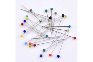 Assorted Color Glass Ball Head Sewing Pins for Needle Work-for Sewing and Knitting