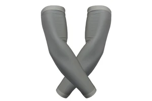 Custom Solid Polyester Spandex Sports Arm Sleeves Sets UV Protection Quick Dry Compression Baseball Football Cycling Wear Unisex